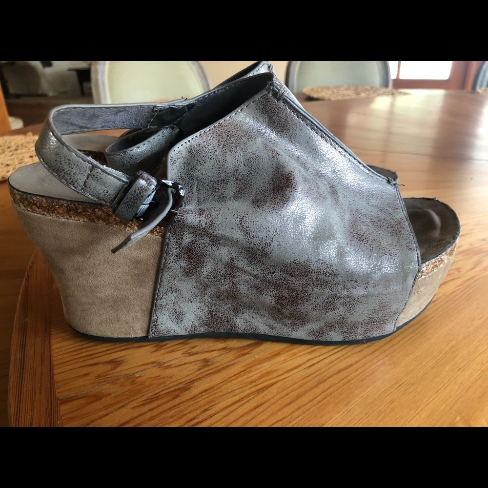 Pierre Dumas Hester Women’s Platform Wedge Open Toe Sandals size 10